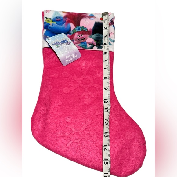 DreamWorks Trolls 15” Felt Pink Christmas Holiday Stocking 2020 - Picture 6 of 6